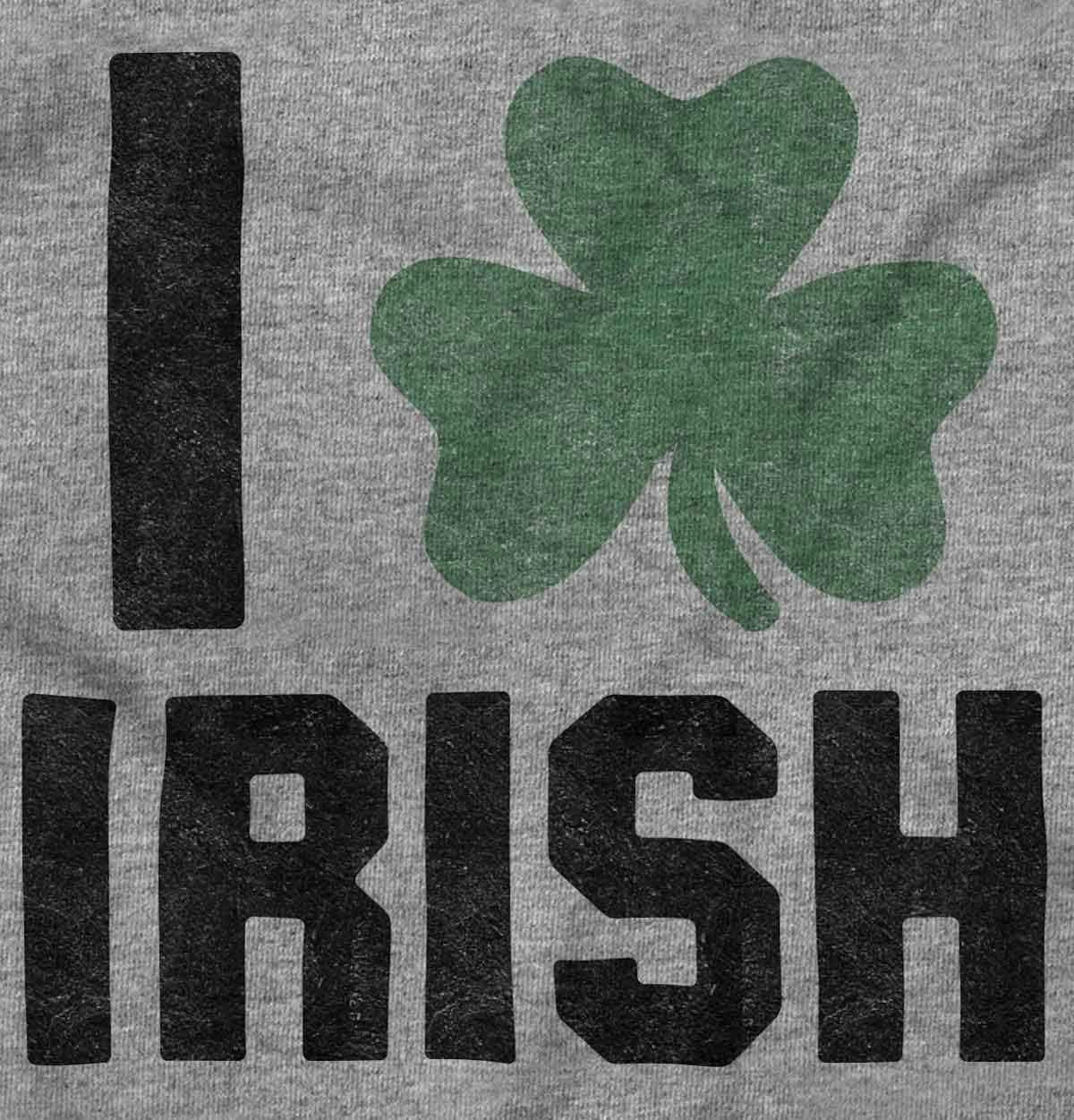 imageBrisco Brands St Patricks Day Irish Pride Shamrock Womens Slim Fit Graphic TeeSport Grey
