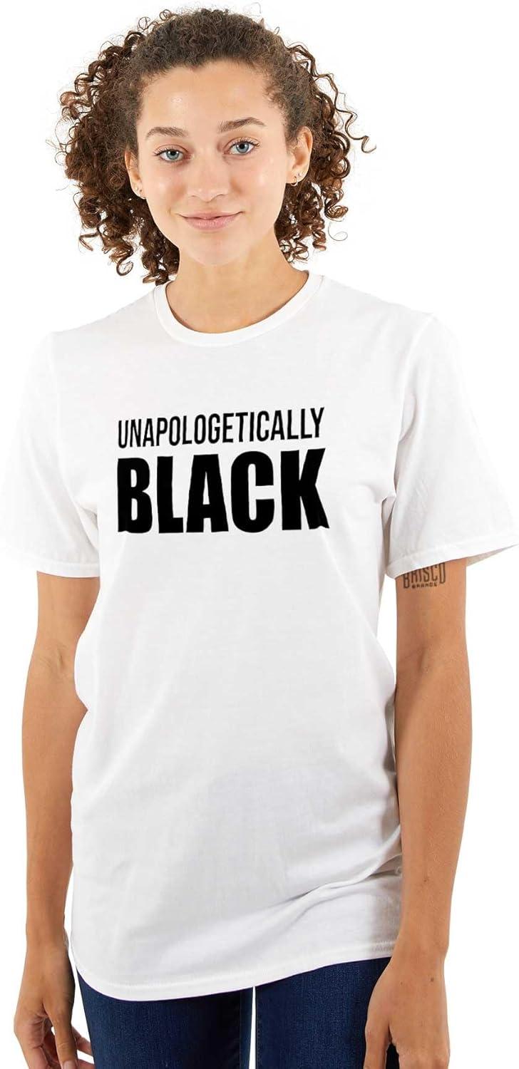 imageBrisco Brands Unapologetically Black Social Justice Graphic T Shirt Men or WomenWhite