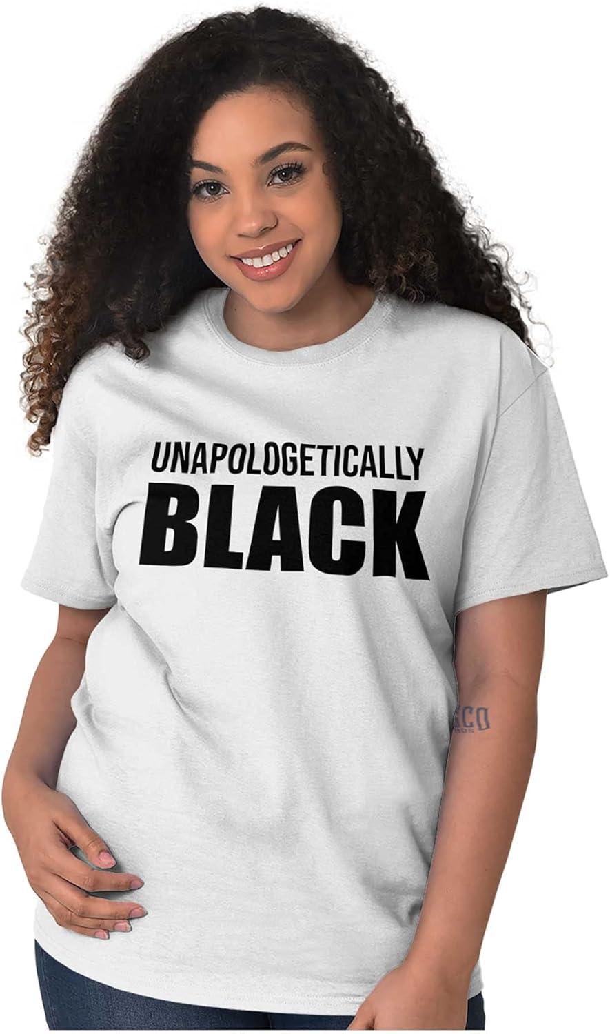 imageBrisco Brands Unapologetically Black Social Justice Graphic T Shirt Men or WomenWhite