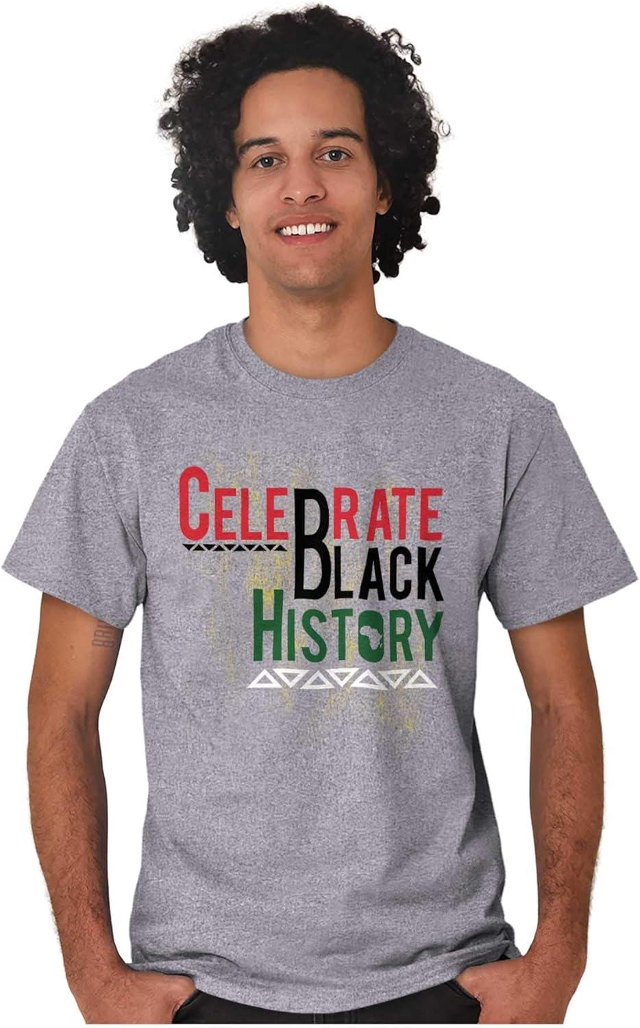 imageCelebrate Black History Africa BHM Graphic T Shirt Men or WomenSport Grey