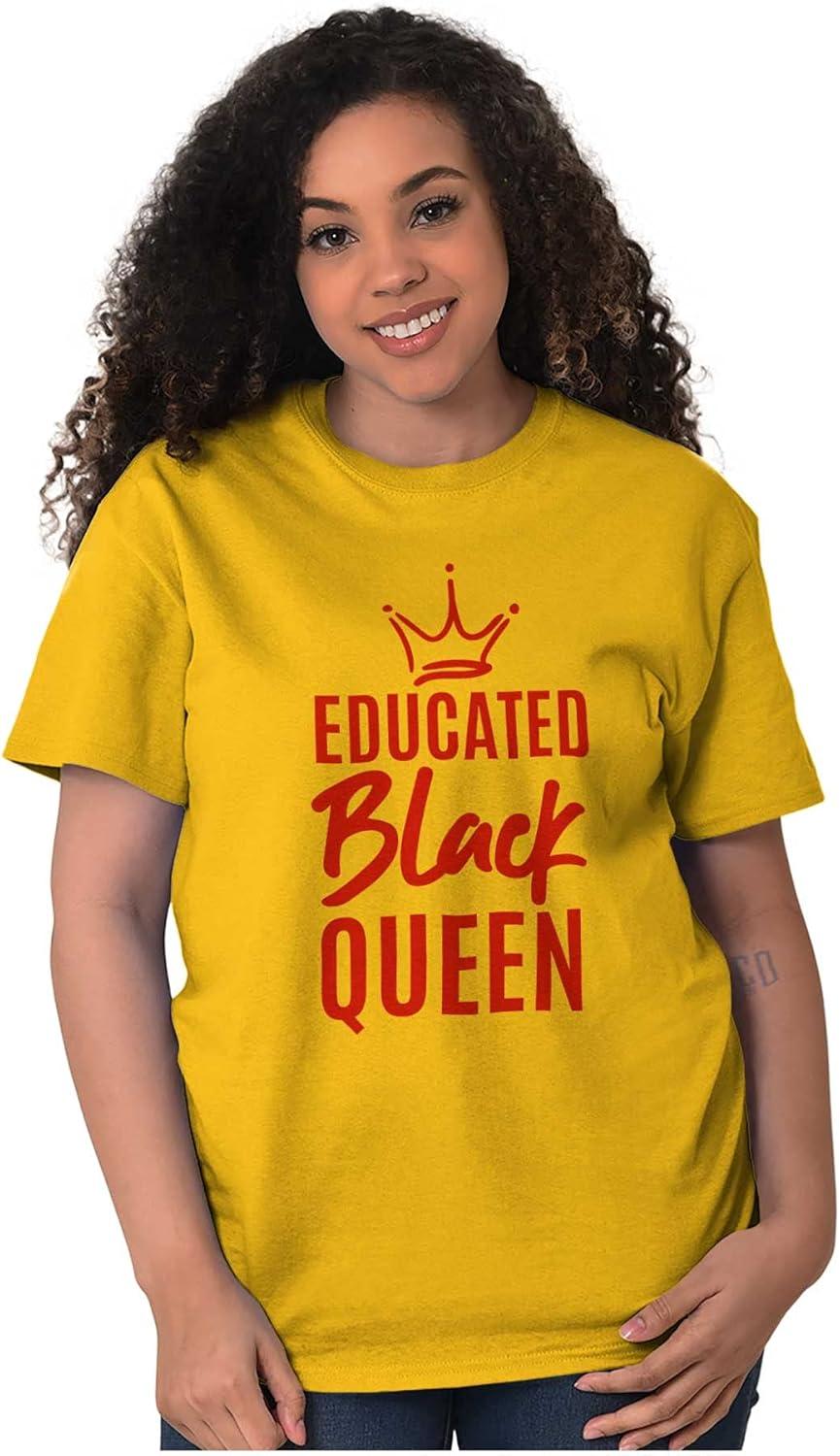 imageEducated Black Queen Empowered Womens Graphic T Shirt TeesGold