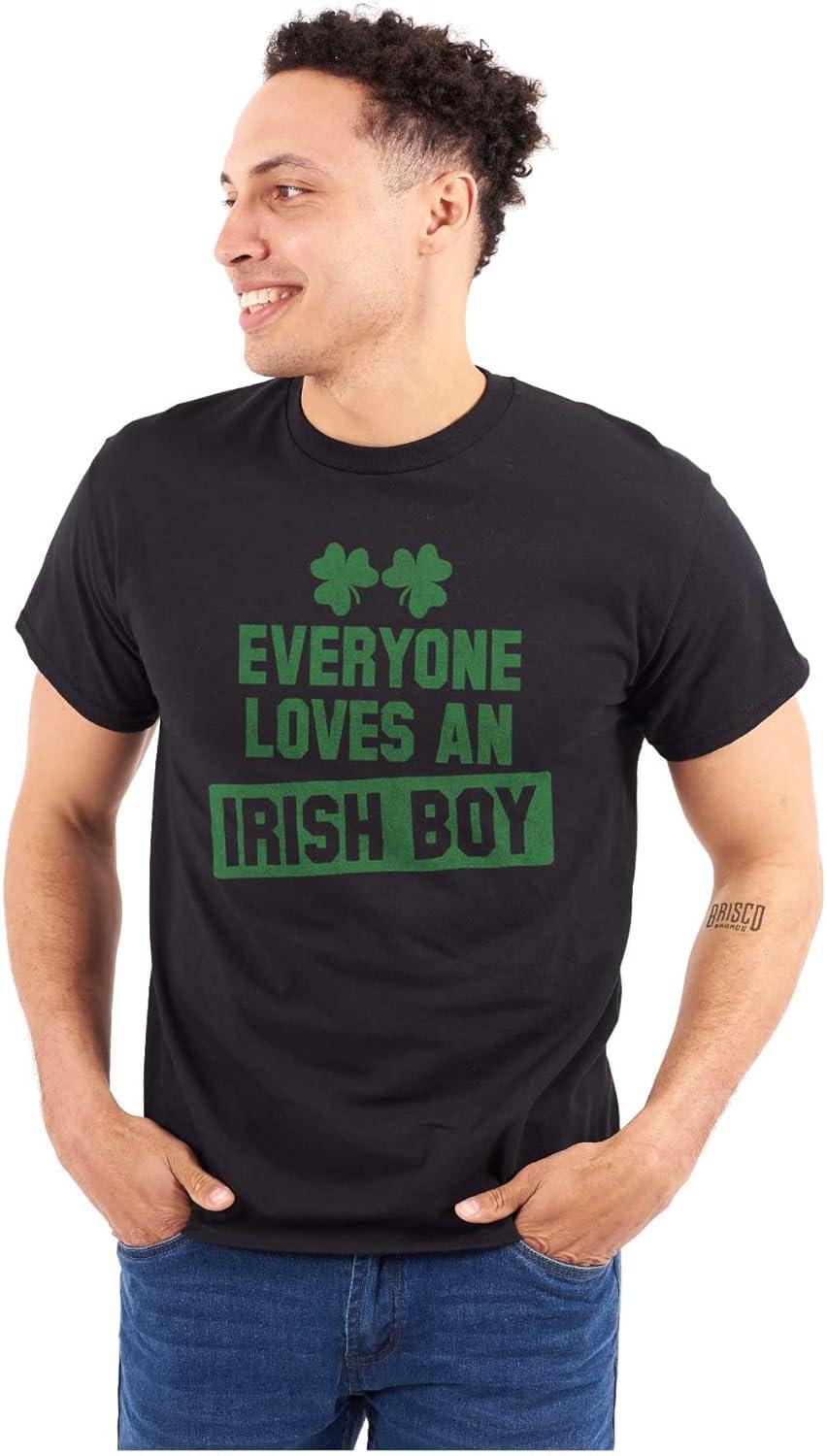 imageFunny Saint Patricks Day Irish Boy Mens Graphic T Shirt TeesBlack