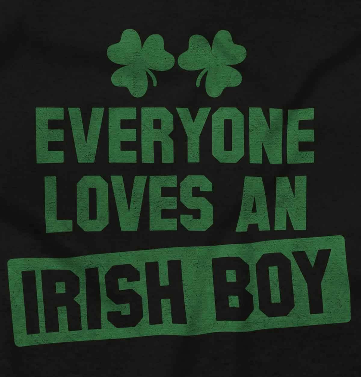imageFunny Saint Patricks Day Irish Boy Mens Graphic T Shirt TeesBlack