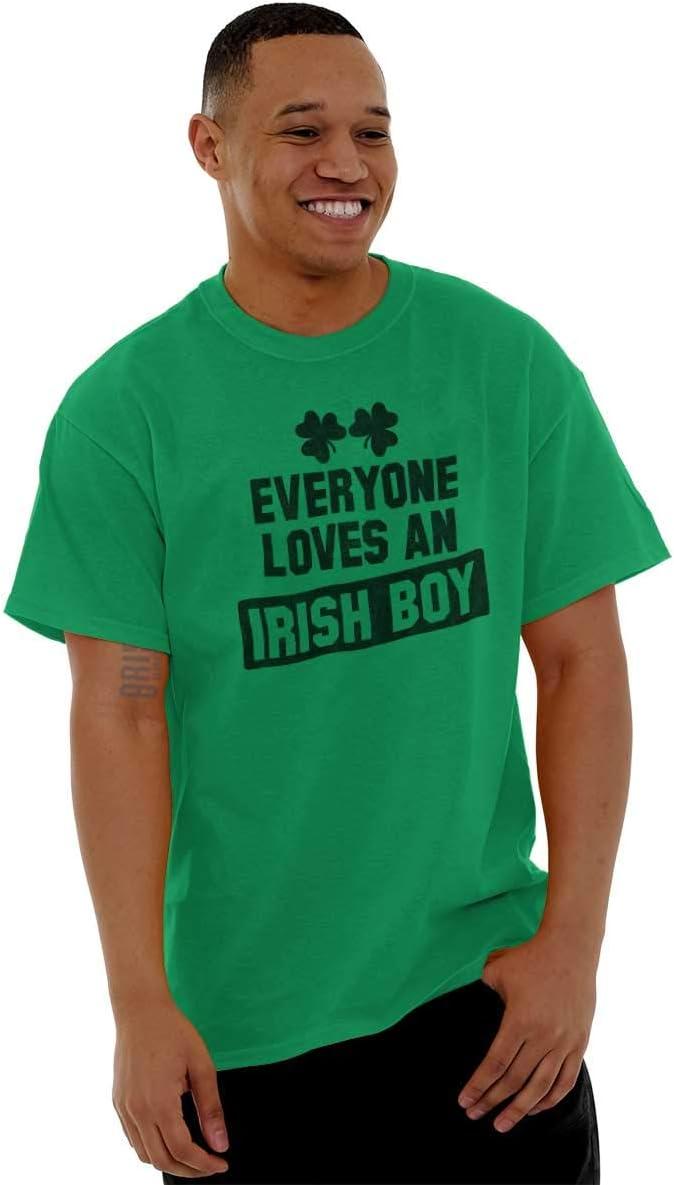 imageFunny Saint Patricks Day Irish Boy Mens Graphic T Shirt TeesIrish Green