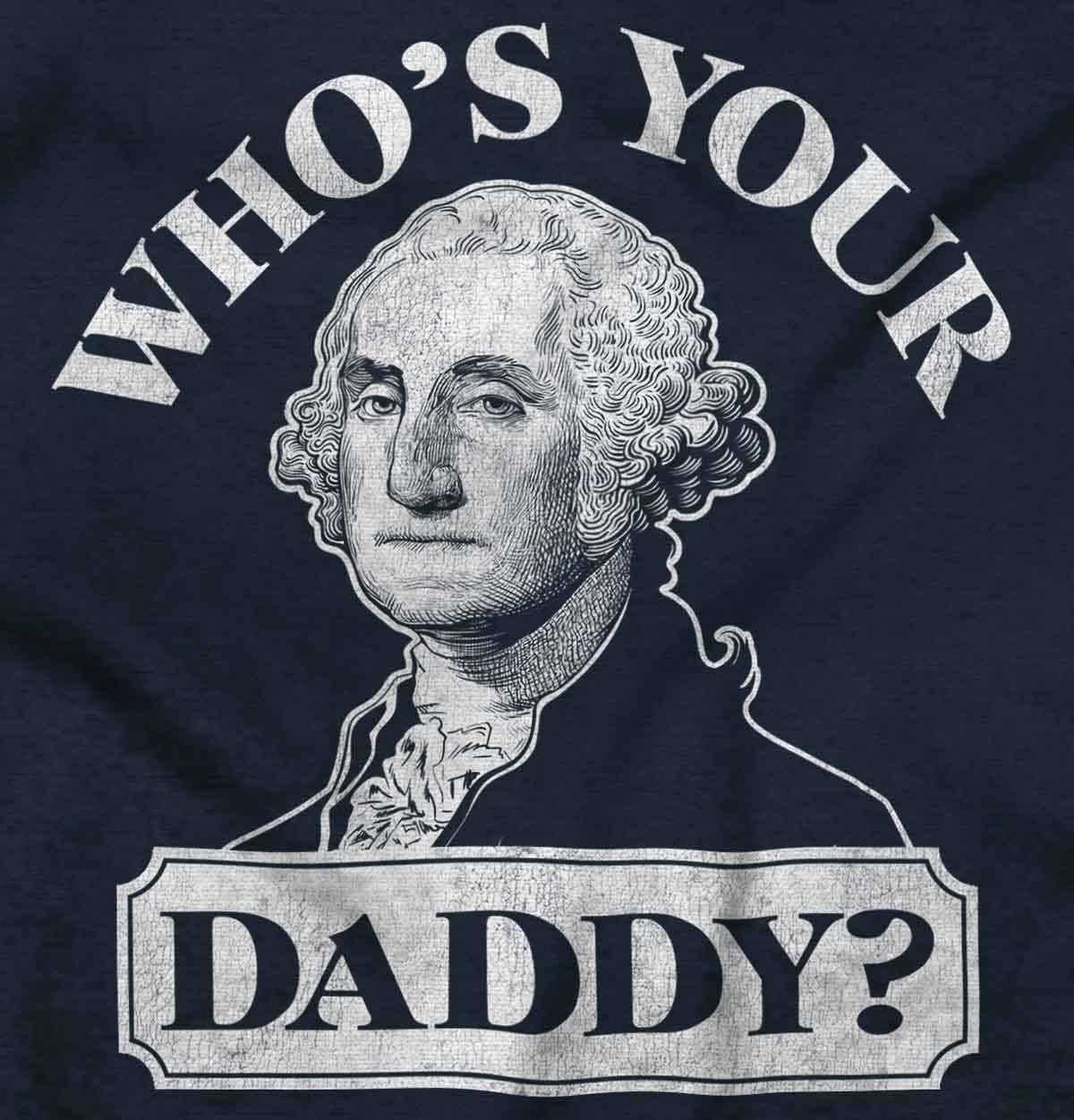 imageFunny Whos Your Daddy USA American Graphic T Shirt Men or WomenNavy