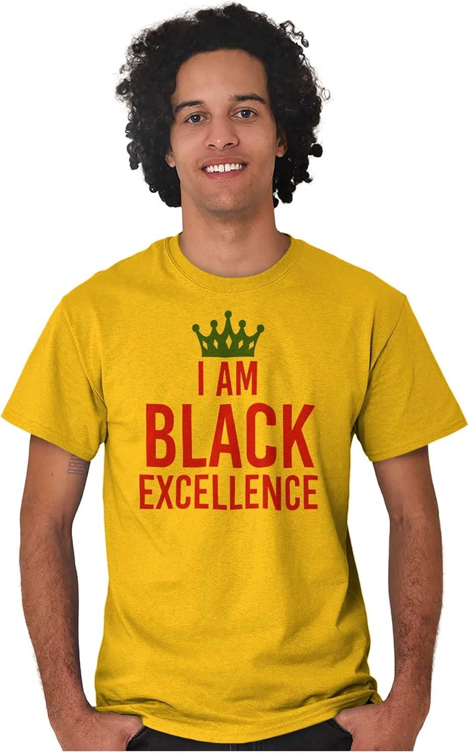 imageI am Black Excellence Royal Crown Graphic T Shirt Men or WomenGold