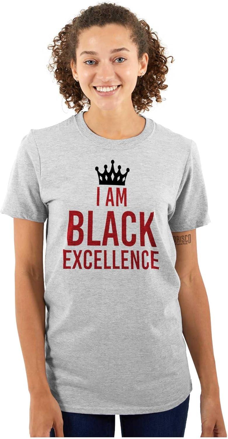 imageI am Black Excellence Royal Crown Graphic T Shirt Men or WomenSport Grey