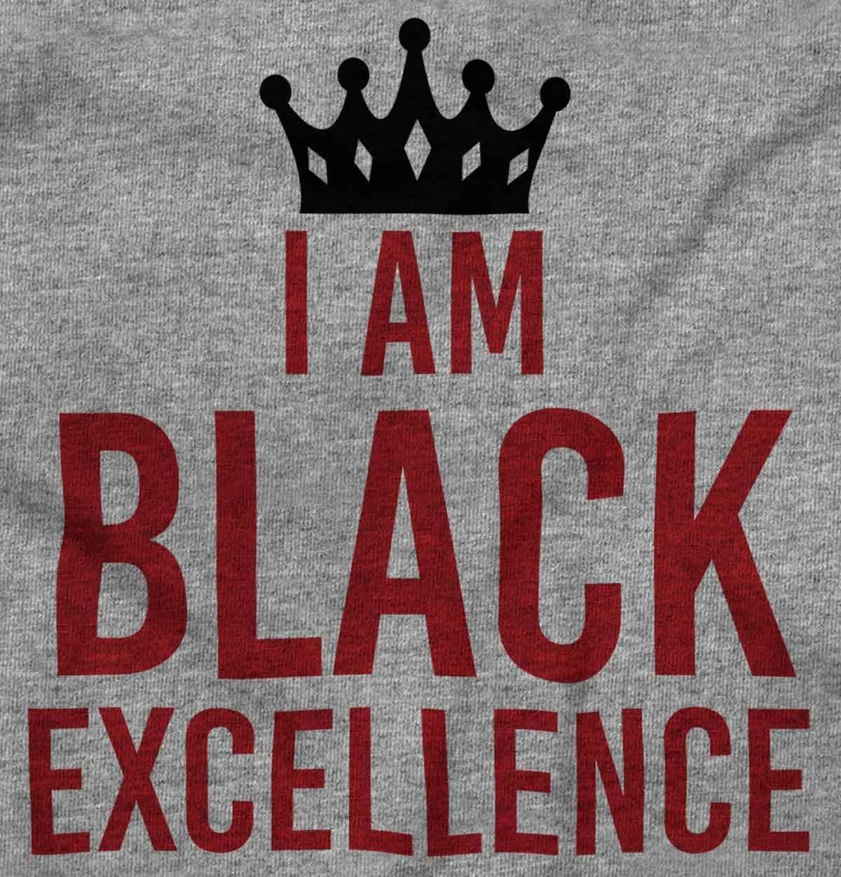 imageI am Black Excellence Royal Crown Graphic T Shirt Men or WomenSport Grey