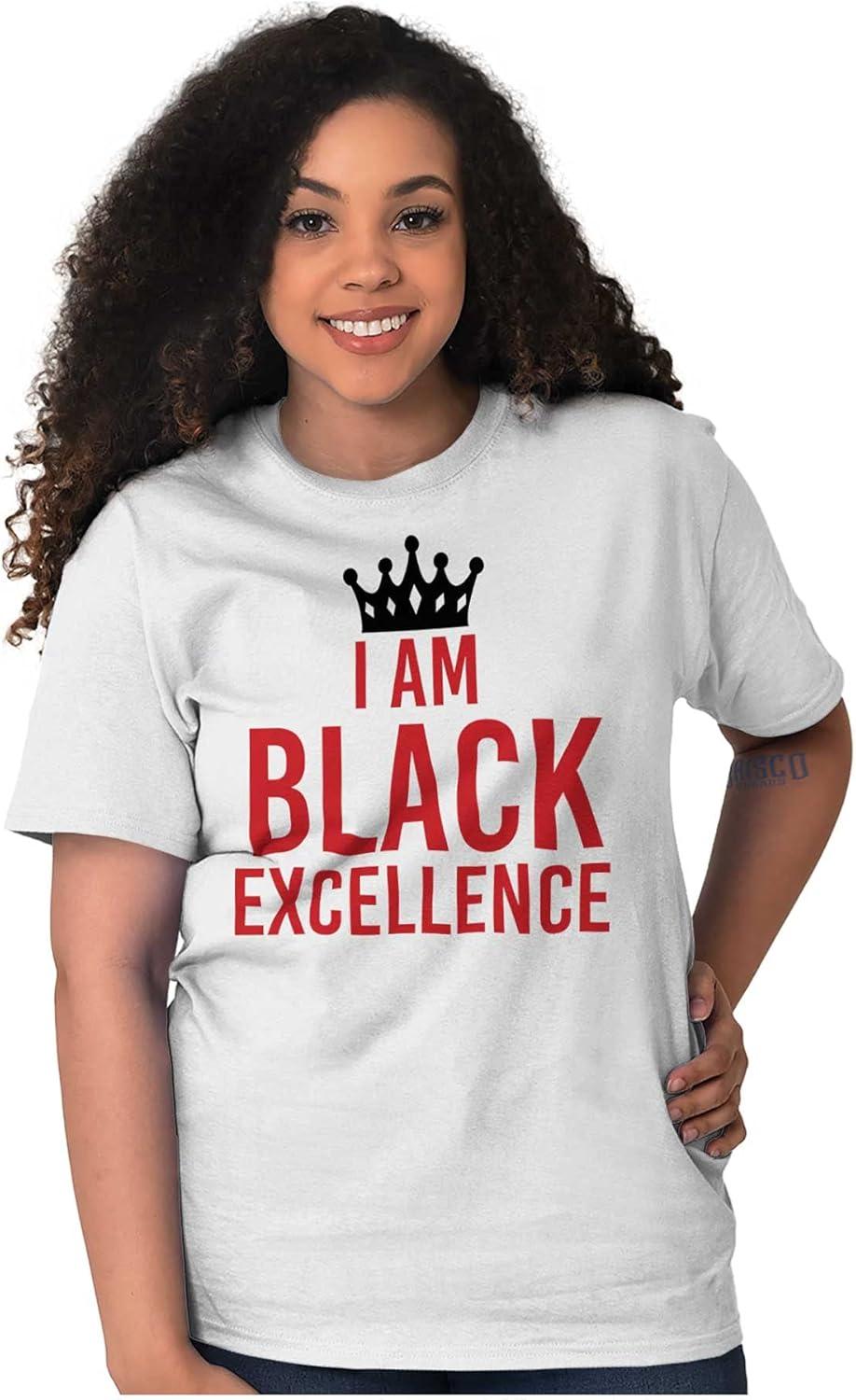 imageI am Black Excellence Royal Crown Graphic T Shirt Men or WomenWhite