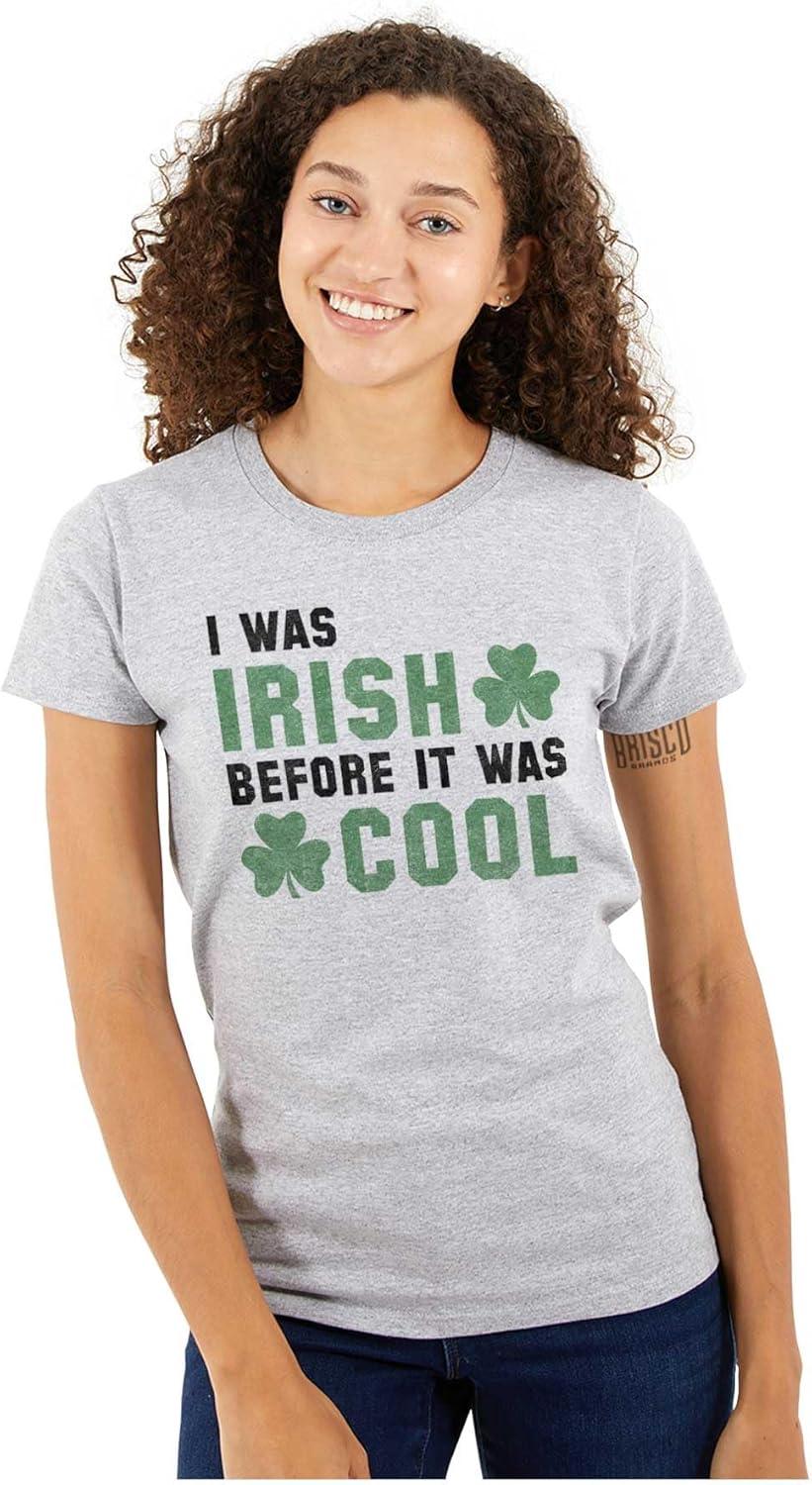 imageSt Paddy Irish Before It was Cool Womens Slim Fit Graphic TeeSport Grey