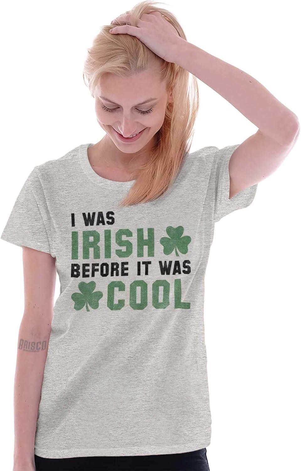 imageSt Paddy Irish Before It was Cool Womens Slim Fit Graphic TeeSport Grey