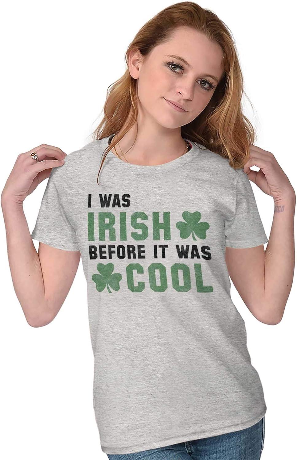 imageSt Paddy Irish Before It was Cool Womens Slim Fit Graphic TeeSport Grey