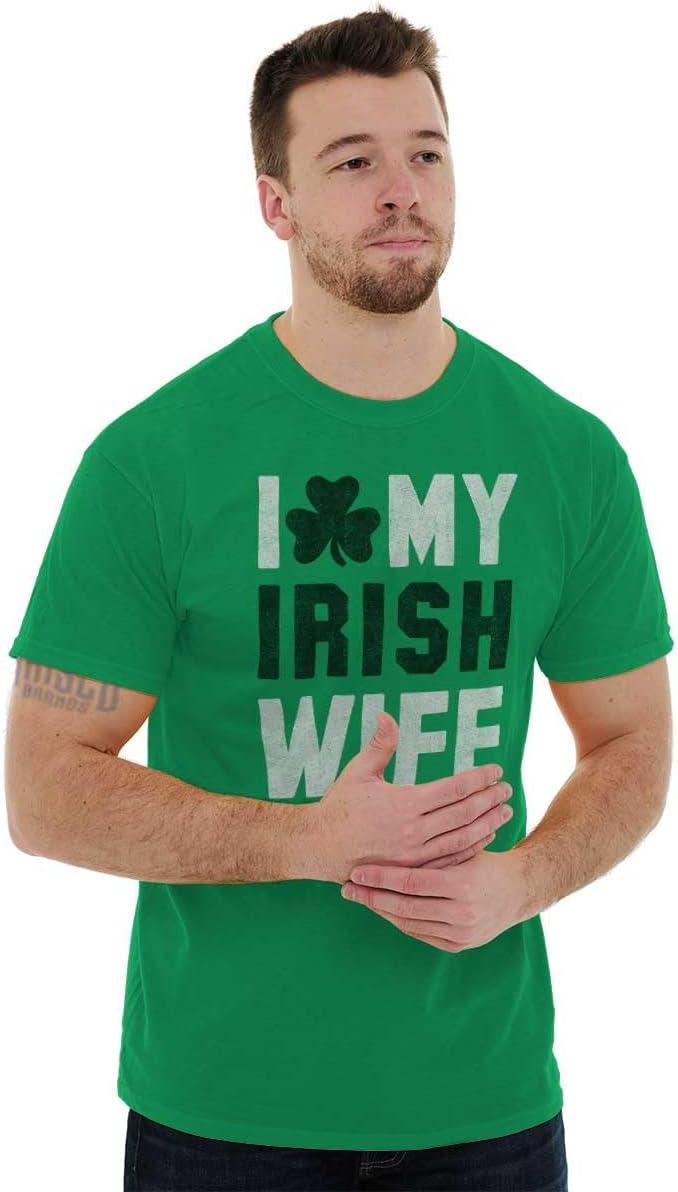 imageSt Patricks Day I Love My Irish Wife Mens Graphic T Shirt TeesIrish Green