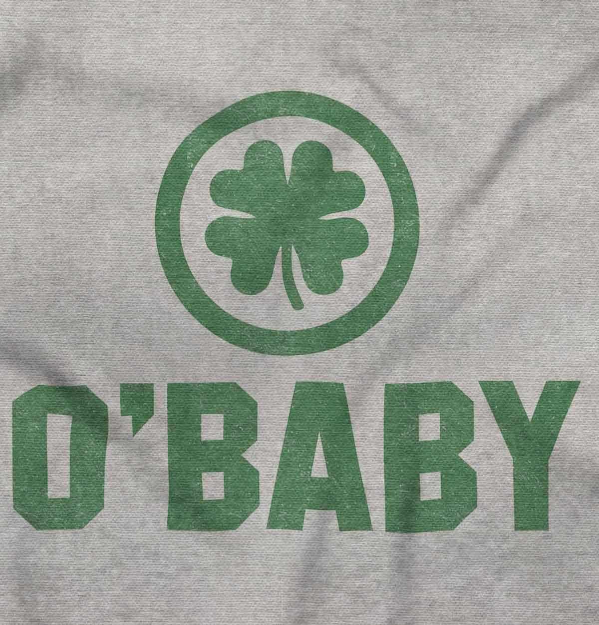 imageSt Patricks Day O Baby Shamrock Womens Slim Fit Graphic TeeSport Grey