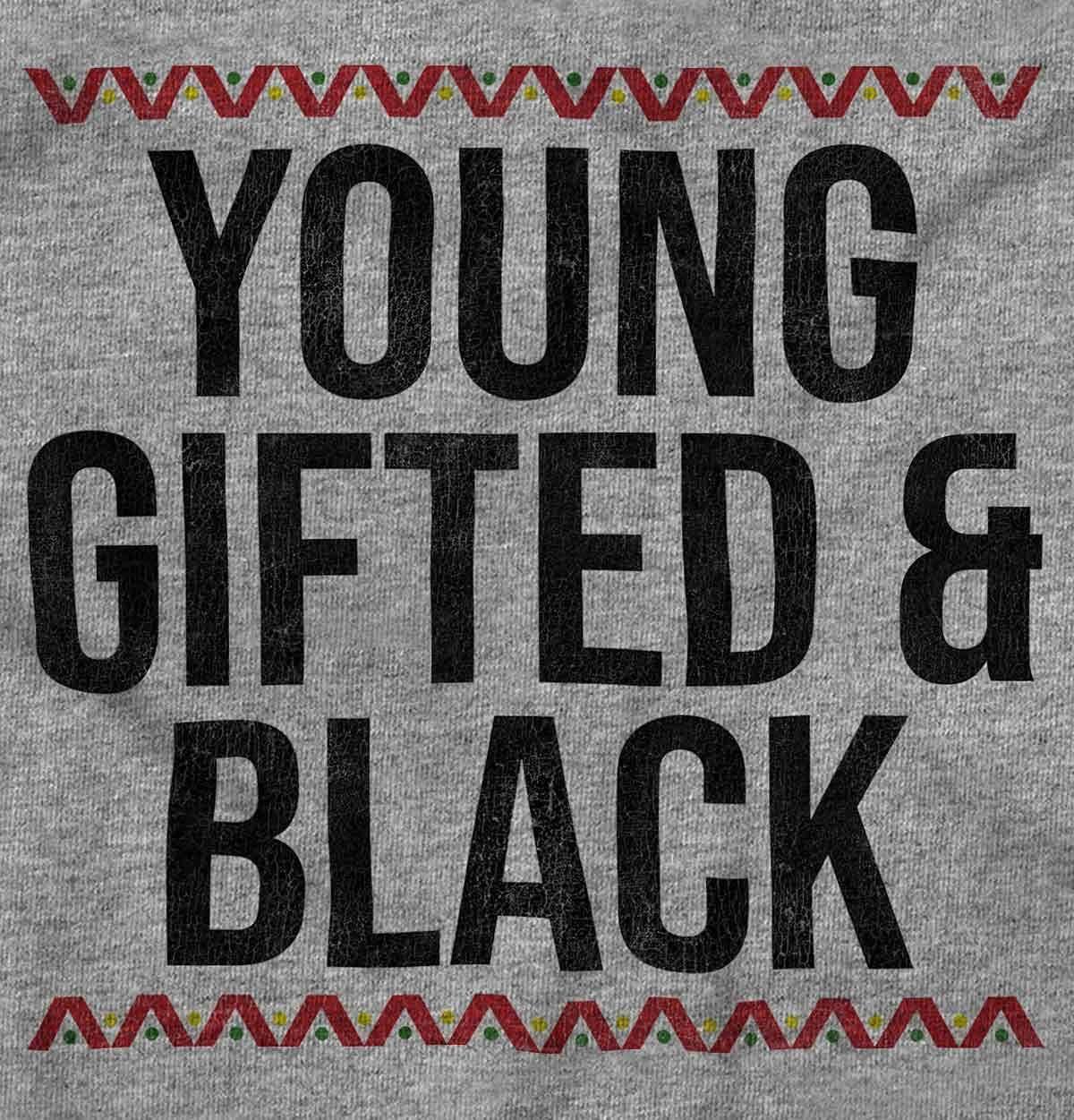 imageYoung Gifted and Black Melanin Pride Graphic T Shirt Men or WomenSport Grey
