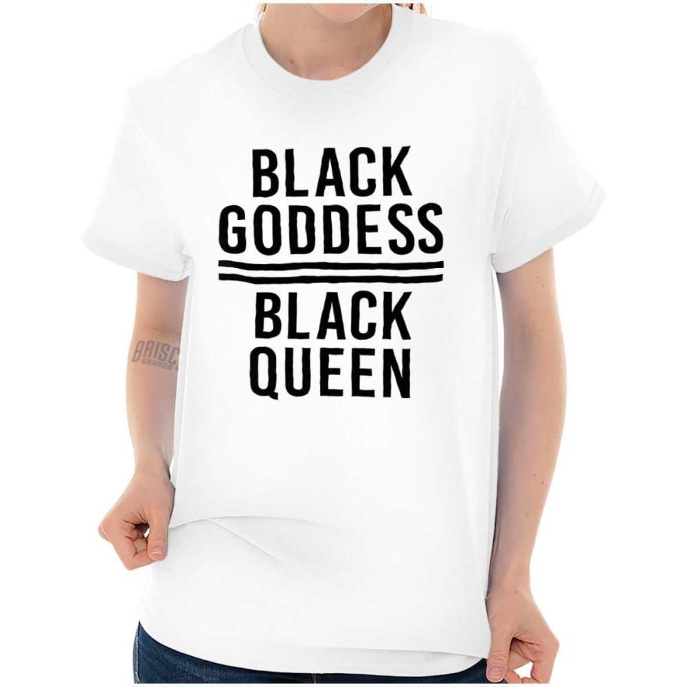 imageAfrican American Black Goddess Queen Womens Graphic T Shirt TeesWhite