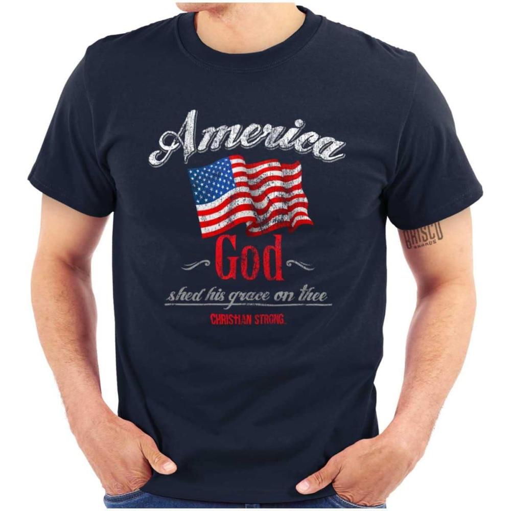 imageAmerica God Shed Grace On Thee Graphic T Shirt Men or WomenNavy