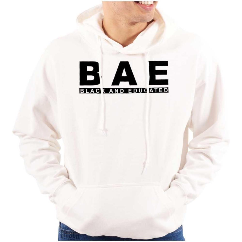 imageBrisco Brands BAE Black and Educated Kings Queens Hoodie Sweatshirt Women MenWhite