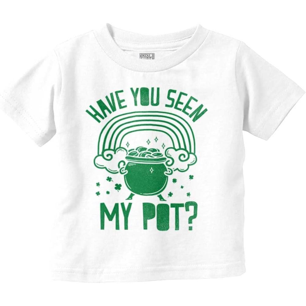 imageBrisco Brands Have You Seen My Pot Holiday Humor Toddler Boy Girl T ShirtWhite