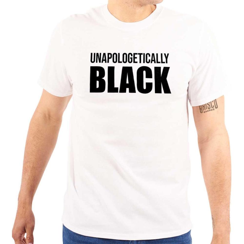imageBrisco Brands Unapologetically Black Social Justice Graphic T Shirt Men or WomenWhite