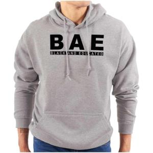 Brisco Brands BAE Black and Educated Kings Queens Hoodie Sweatshirt Women Men(Sport Grey)