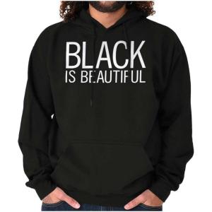 Brisco Brands Black is Beautiful Melanin Pride Hoodie Sweatshirt Women(Black)