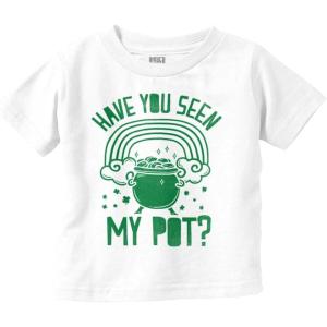 Brisco Brands Have You Seen My Pot Holiday Humor Toddler Boy Girl T Shirt(White)