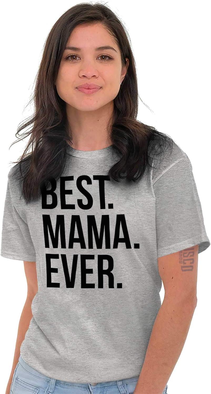 imageBest Mama Ever Mom Mommy Mothers Day Womens Graphic T Shirt TeesSport Grey