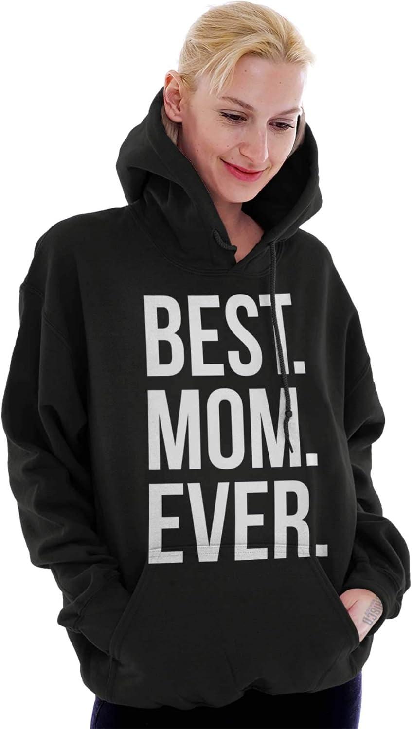 imageBrisco Brands Best Mom Ever Mama Mors Day Relative Hoodie Sweatshirt WomenBlack