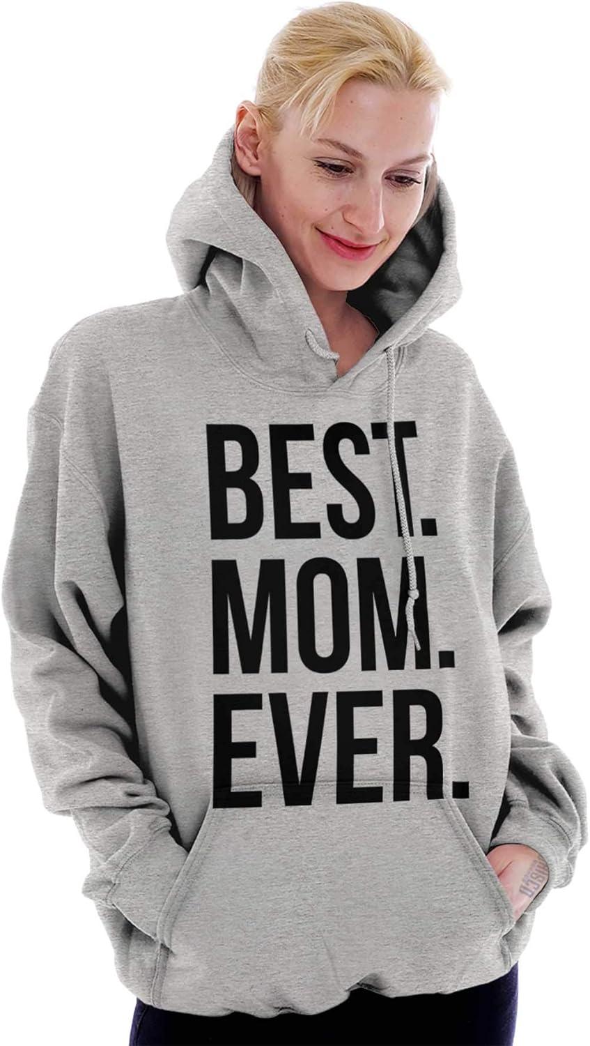 imageBrisco Brands Best Mom Ever Mama Mors Day Relative Hoodie Sweatshirt WomenSport Grey