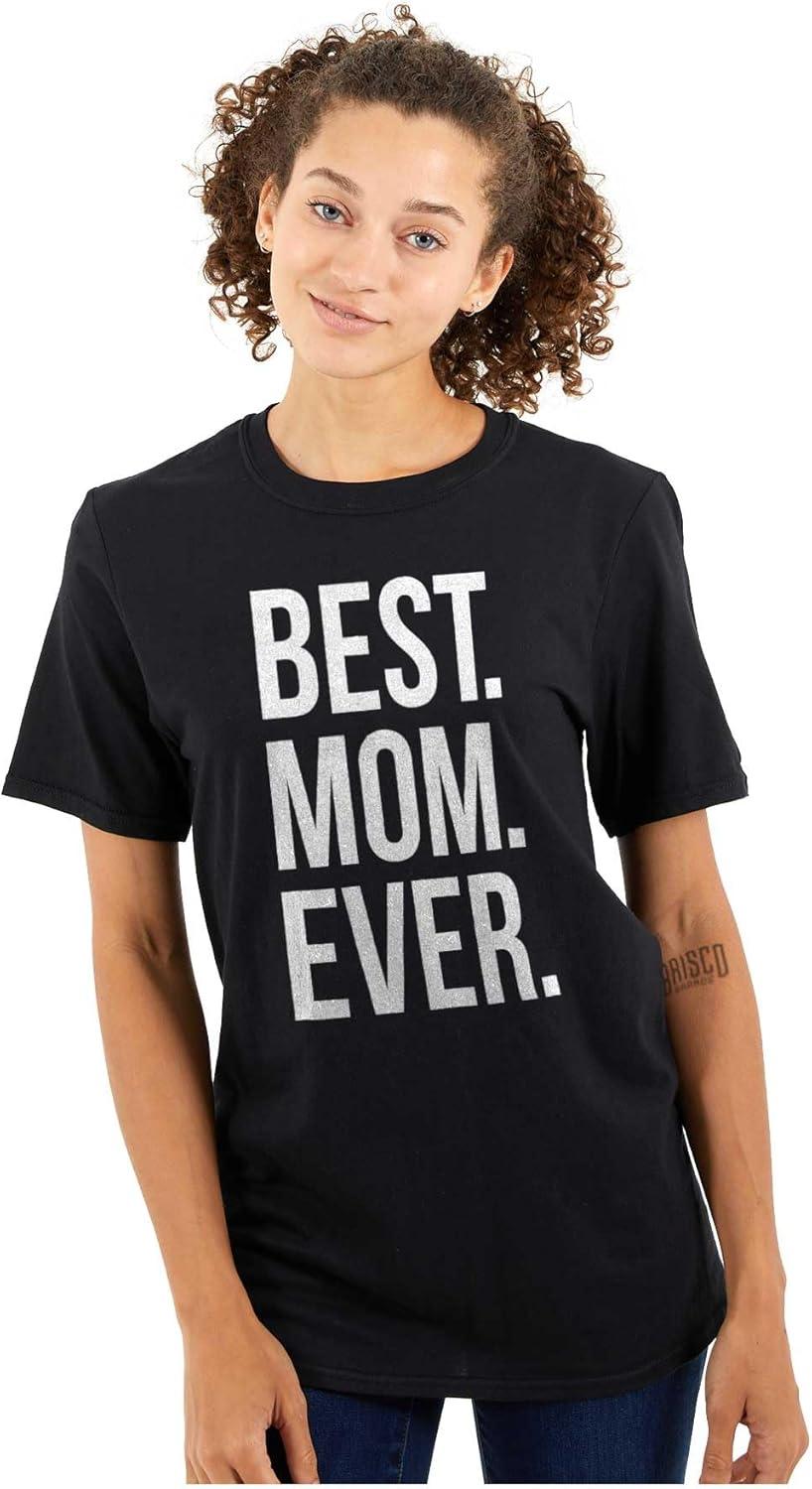 imageBrisco Brands Best Mom Ever Mama Mors Day Relative Womens Graphic T Shirt TeesBlack