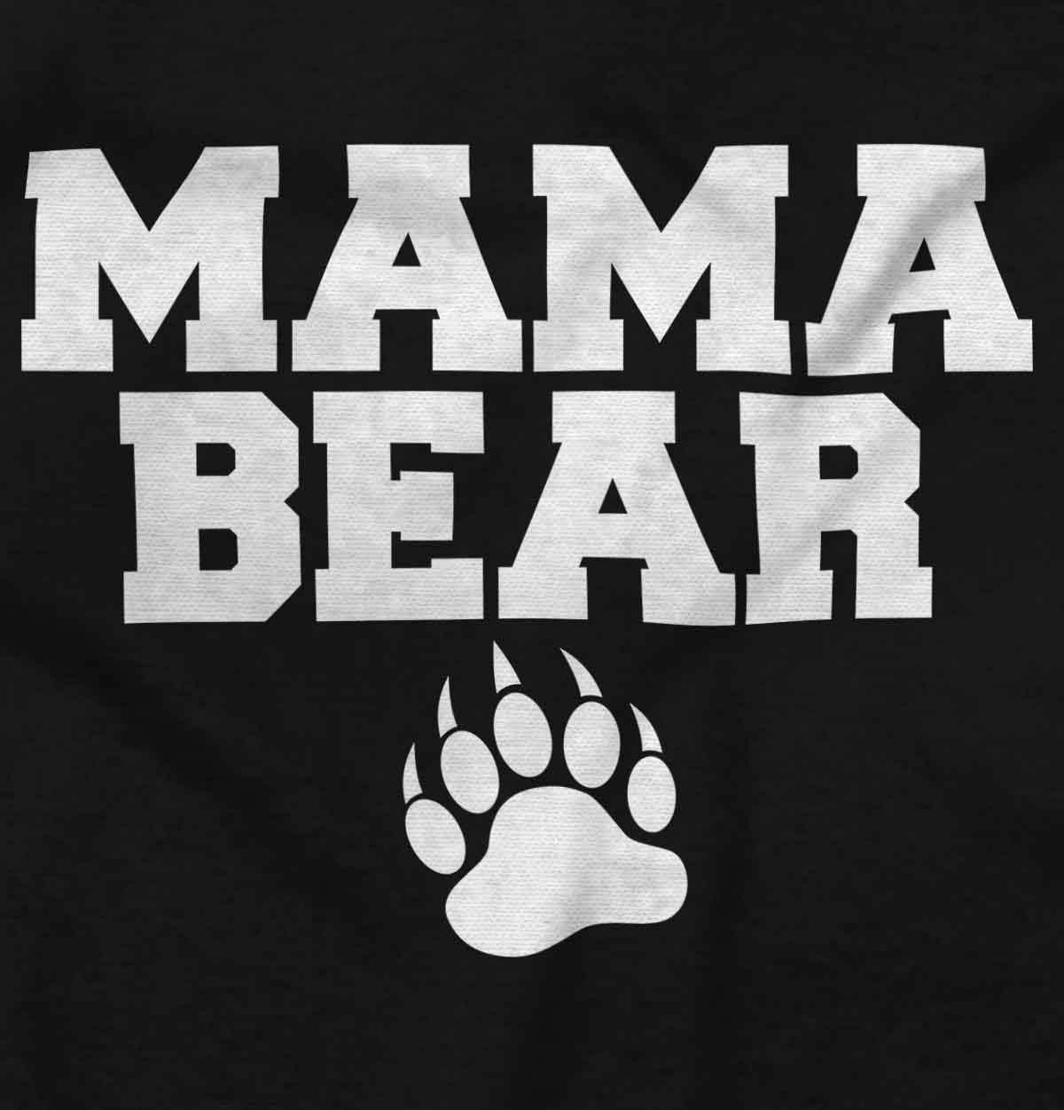 imageBrisco Brands Mama Bear Paw Print Cute Mothers Day Hoodie Sweatshirt WomenBlack