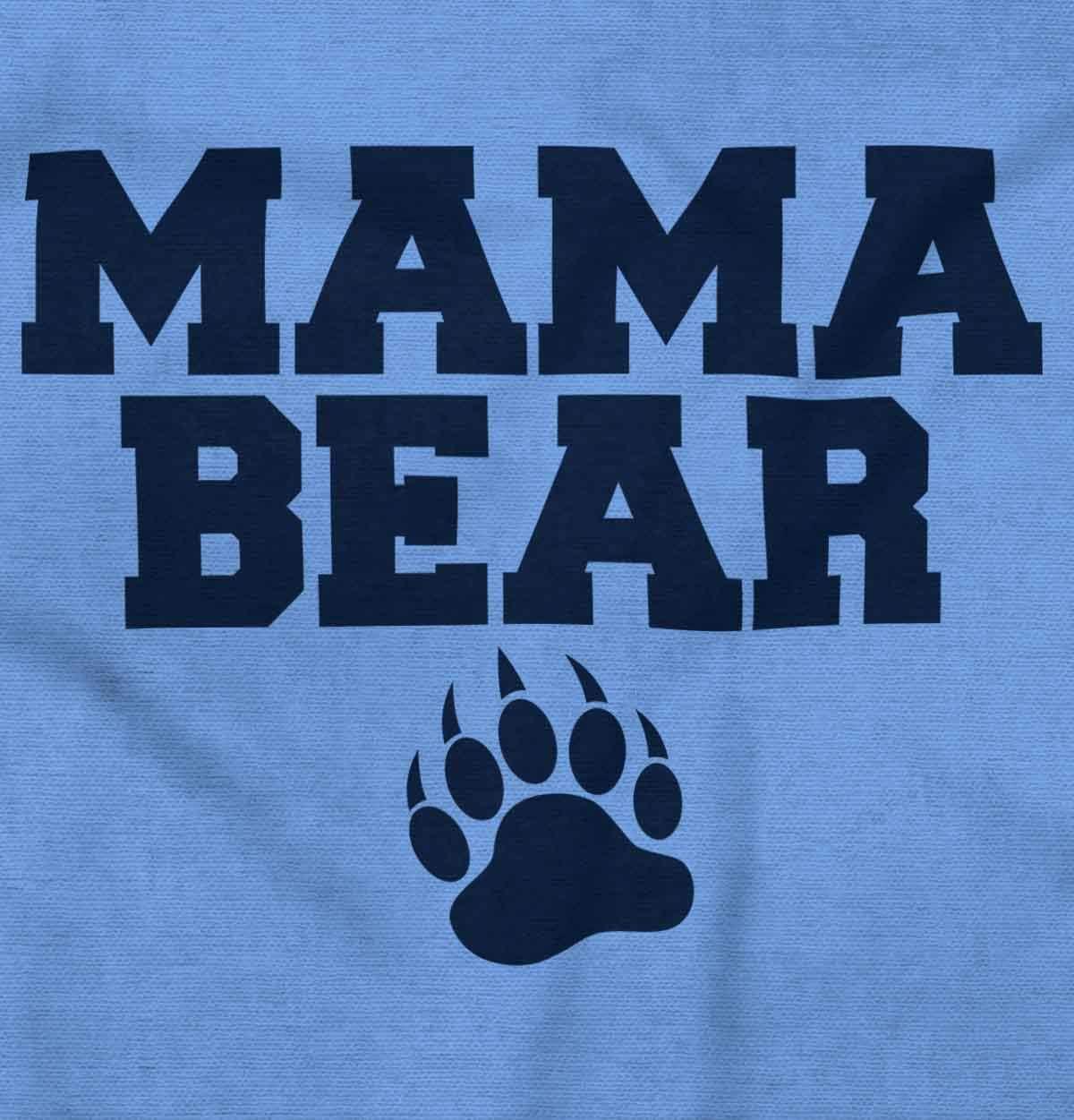 imageBrisco Brands Mama Bear Paw Print Cute Mothers Day Hoodie Sweatshirt WomenCarolina Blue
