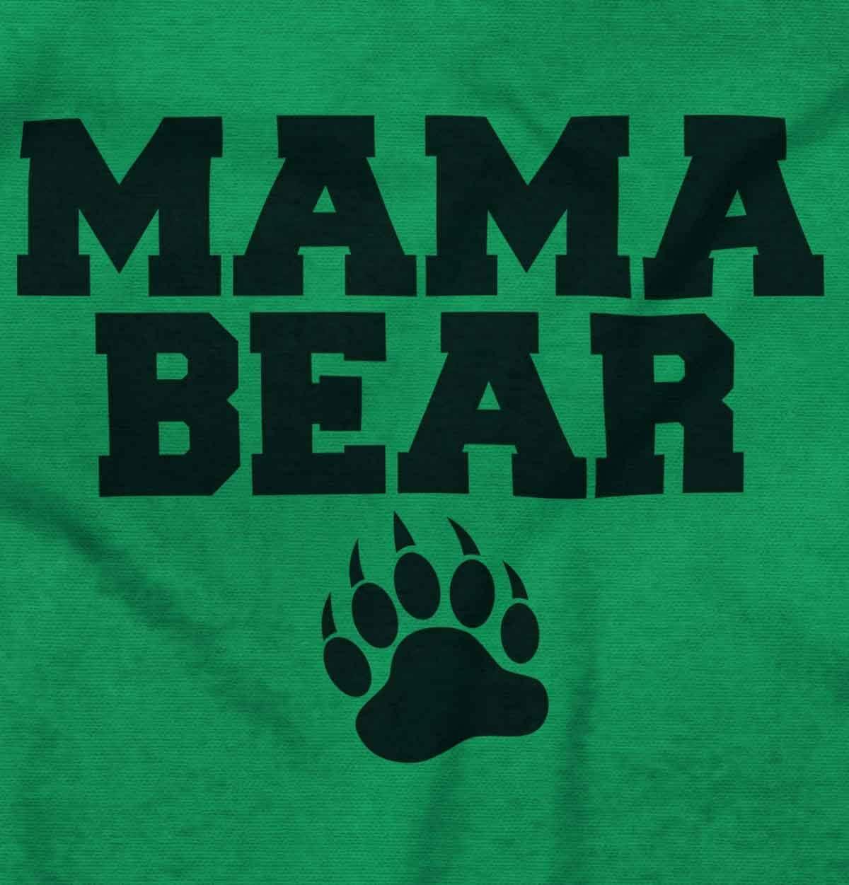 imageBrisco Brands Mama Bear Paw Print Cute Mothers Day Hoodie Sweatshirt WomenIrish Green