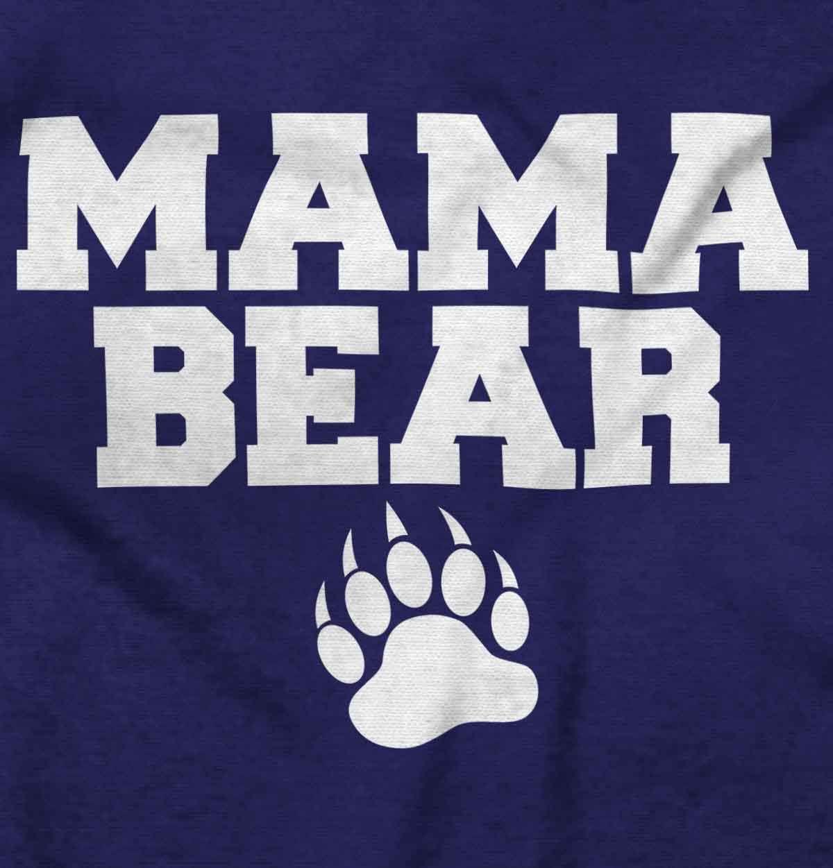 imageBrisco Brands Mama Bear Paw Print Cute Mothers Day Hoodie Sweatshirt WomenPurple