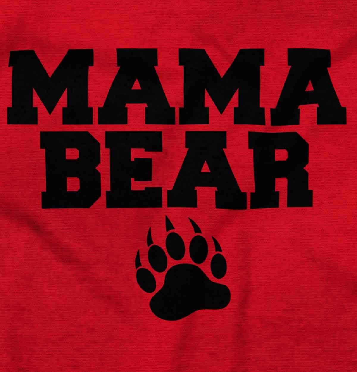 imageBrisco Brands Mama Bear Paw Print Cute Mothers Day Hoodie Sweatshirt WomenRed
