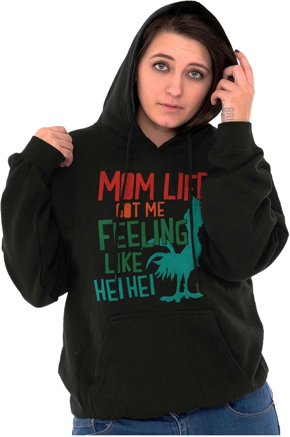 imageBrisco Brands Mom Life Got Me Feeling Like Hei Hei Hoodie Sweatshirt WomenBlack