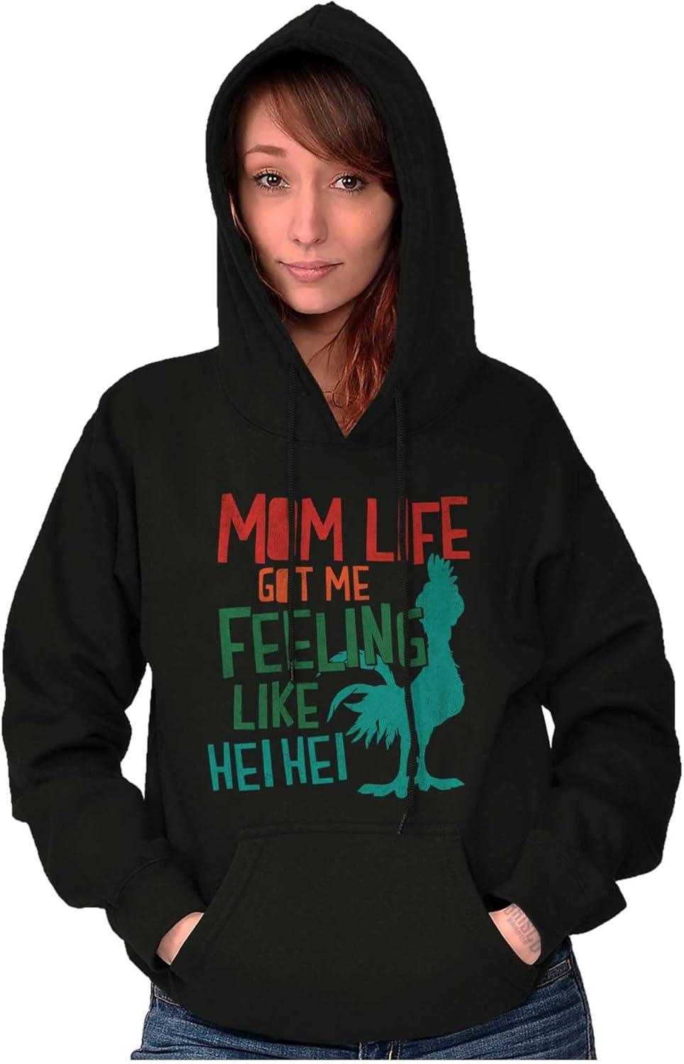 imageBrisco Brands Mom Life Got Me Feeling Like Hei Hei Hoodie Sweatshirt WomenBlack