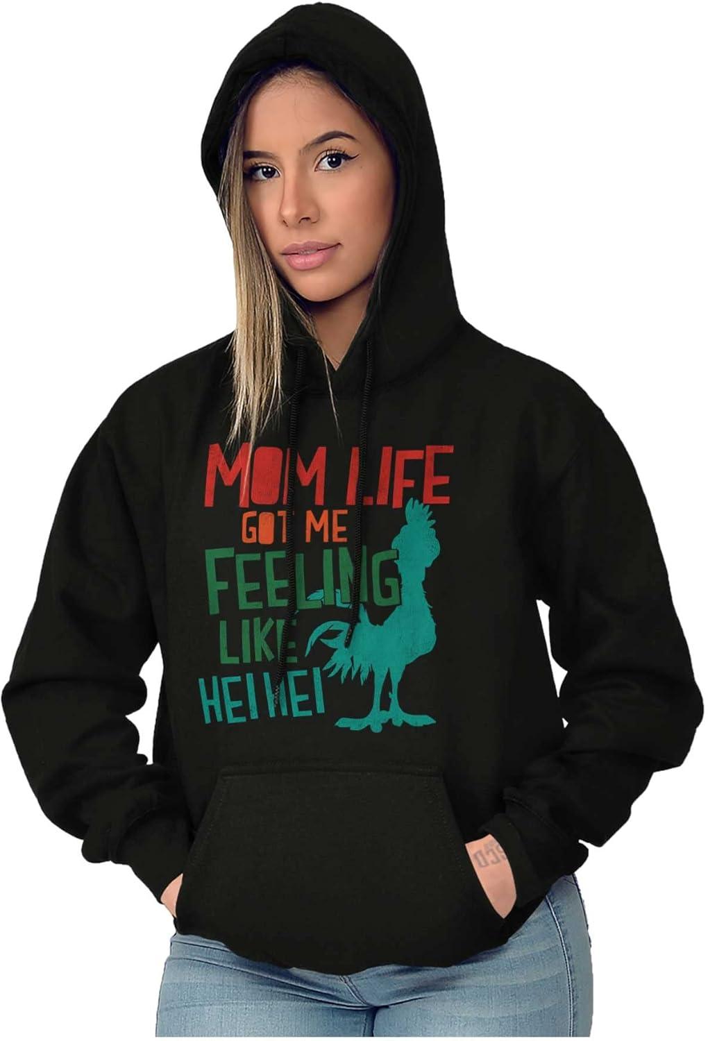 imageBrisco Brands Mom Life Got Me Feeling Like Hei Hei Hoodie Sweatshirt WomenBlack