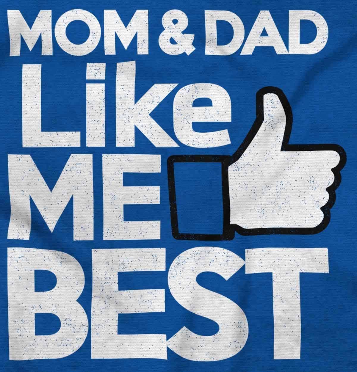 imageBrisco Brands Mom and Dad Like Me Best Thumbs Up Graphic T Shirt Men or WomenRoyal