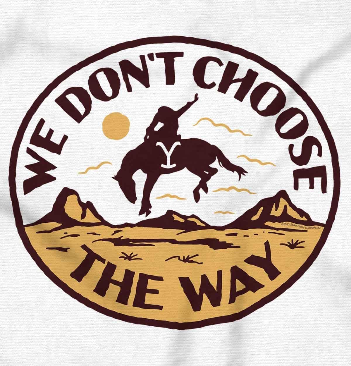 imageBrisco Brands Womens Maternity Cowboy We Dont Choose The Way T Shirt Tee
