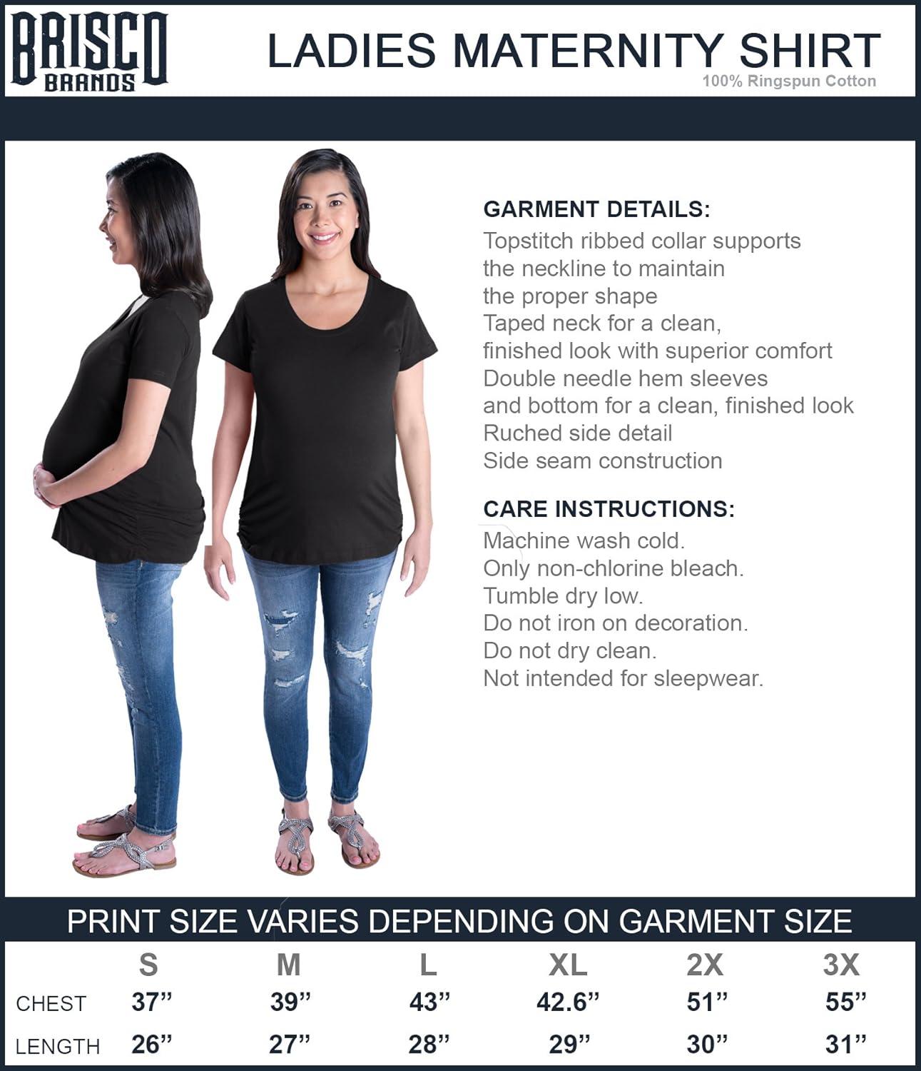 imageBrisco Brands Womens Maternity Y Yellowstone Beth Dutton Rose T Shirt TeeBlack