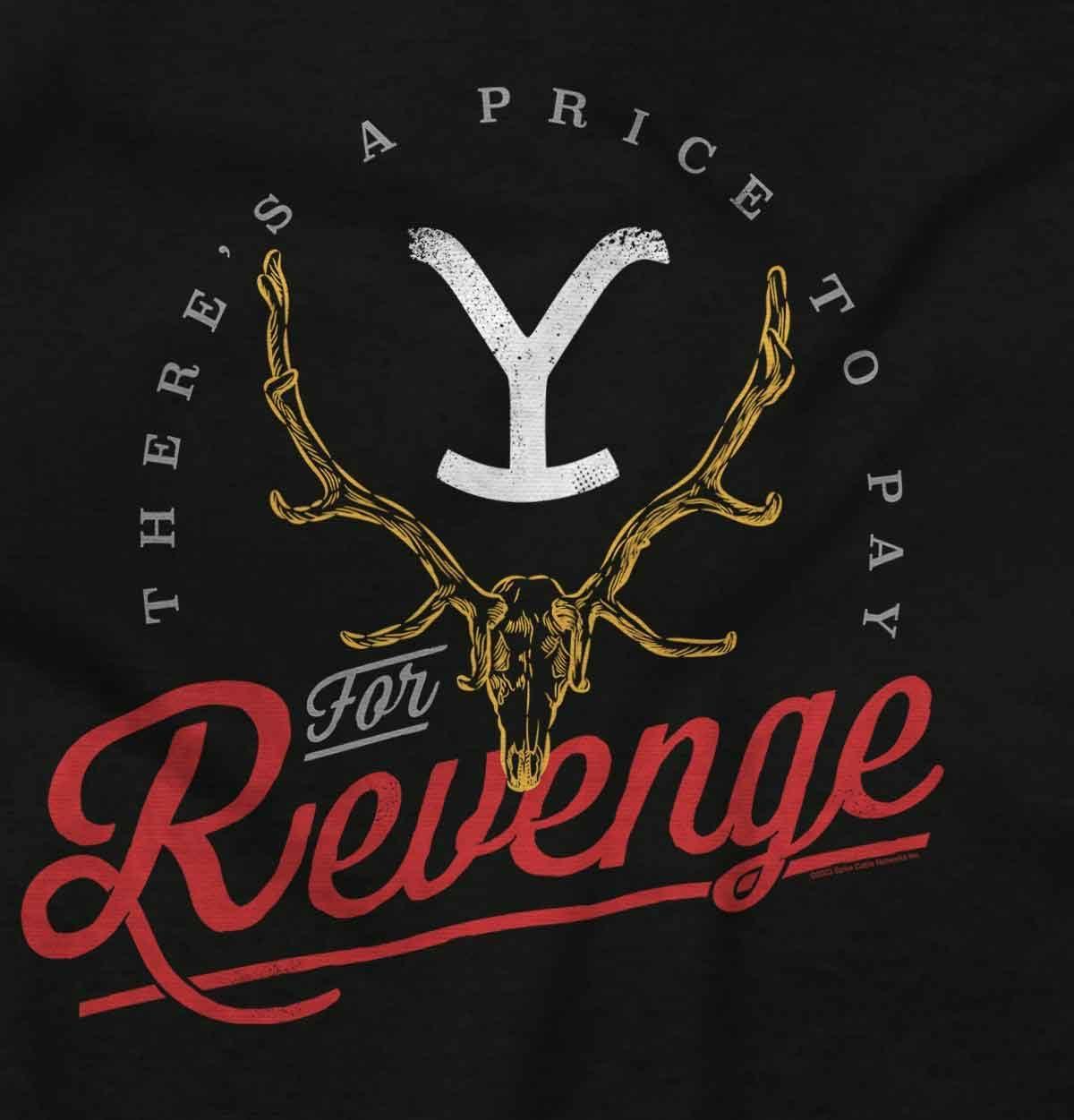 imageBrisco Brands Womens Maternity Yellowstone Price to Pay for Revenge T Shirt TeeBlack