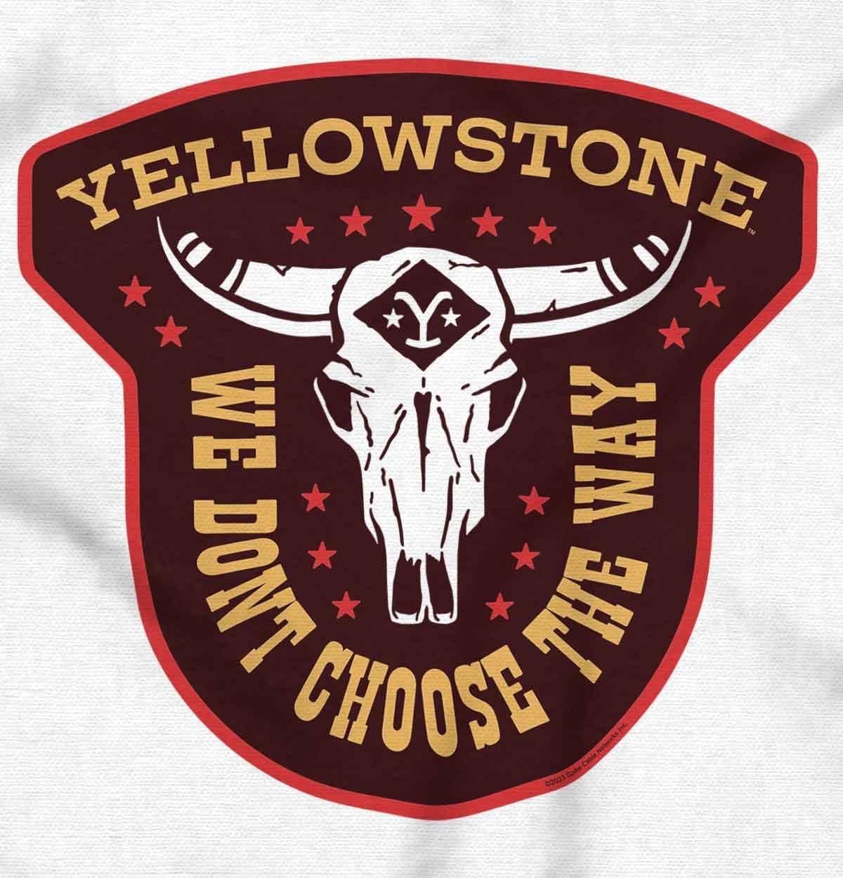 imageBrisco Brands Womens Maternity Yellowstone We Dont Choose The Way T Shirt Tee