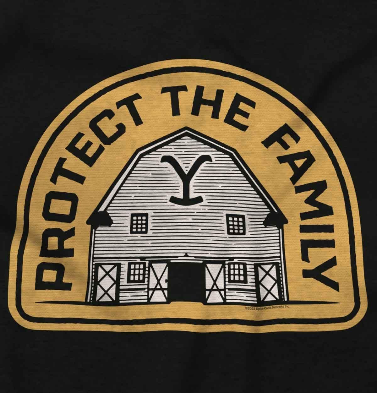 imageBrisco Brands Y Yellowstone Protect the Family Barn Baby Romper Boys or GirlsBlack