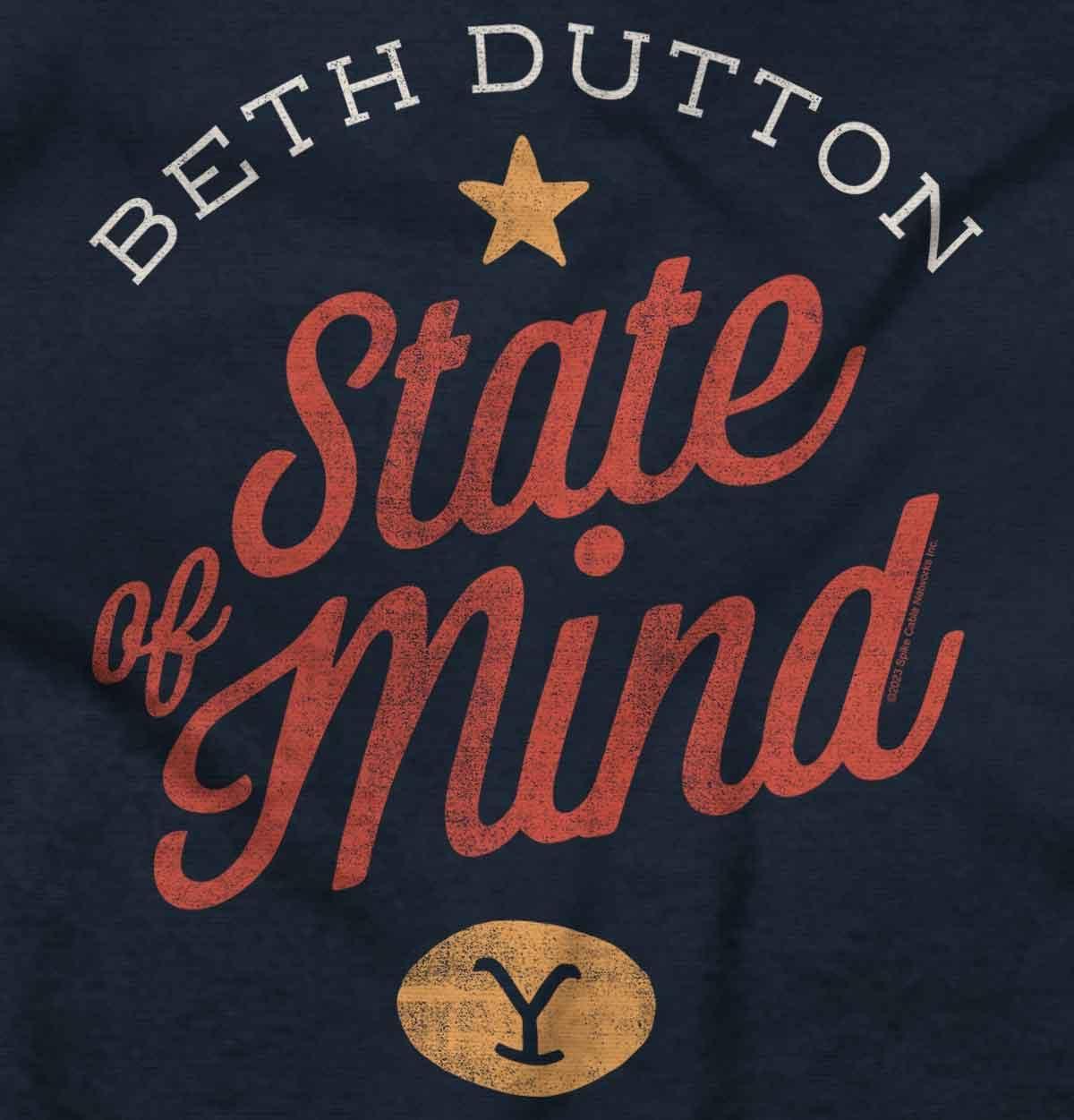 imageBrisco Brands Yellowstone Beth Dutton State of Mind Toddler Boy Girl T ShirtNavy
