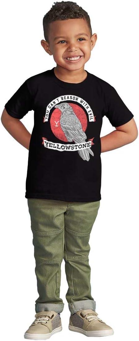 imageBrisco Brands Yellowstone Cant Reason with Evil Toddler Boy Girl T ShirtBlack