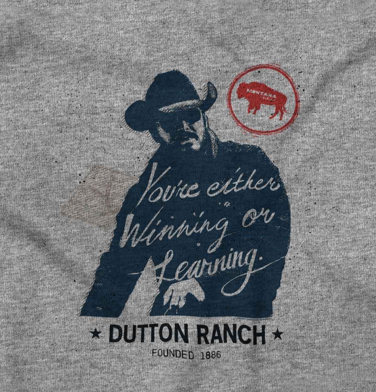 imageBrisco Brands Yellowstone Cowboy Winning or Losing Toddler Boy Girl T ShirtHeather