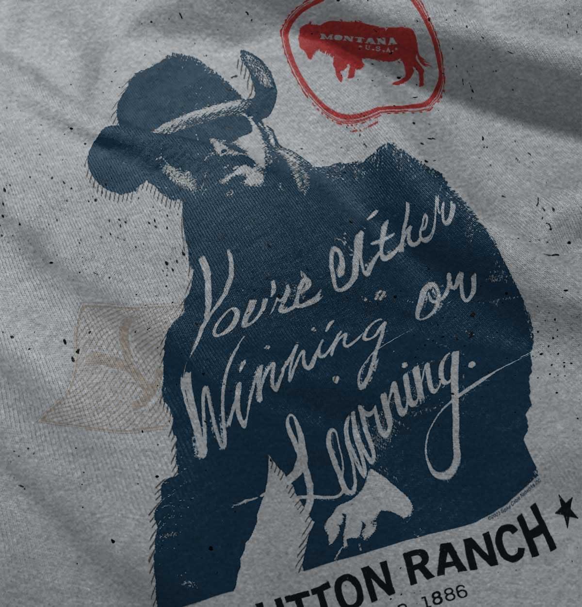 imageBrisco Brands Yellowstone Cowboy Winning or Losing Toddler Boy Girl T ShirtHeather