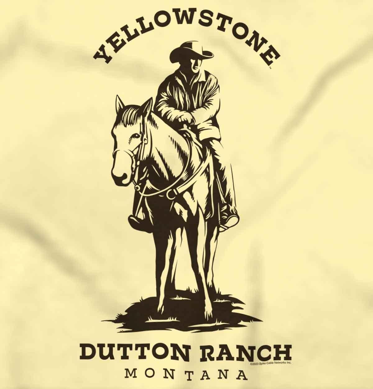 imageBrisco Brands Yellowstone Dutton Ranch Cowboy Baby Romper Boys or GirlsBanana